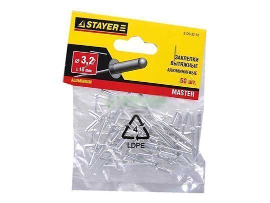Заклепки 3,2х10мм 50шт Stayer