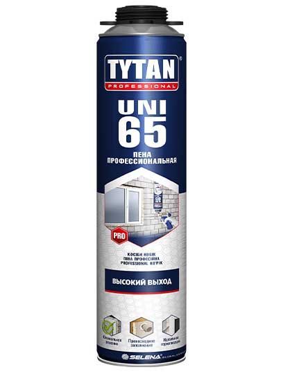 Пена монтажная проф. 65л летняя 750мл Professional 65 UNI Tytan(12)