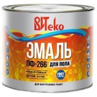 Эмаль для пола ПФ-266 красно-коричневая  5кг Витеко