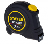 Рулетка   7,5мх25мм автостоп AutoLock Stayer