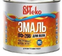 Эмаль для пола ПФ-266 желто-коричневая  5кг Витеко