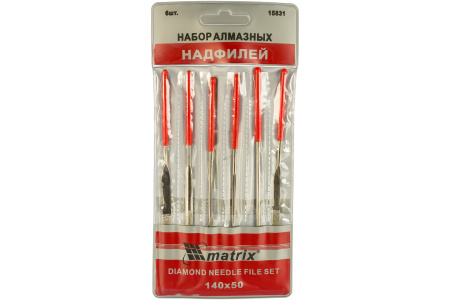Надфиль 140мм  6шт в наборе широкие Сибртех