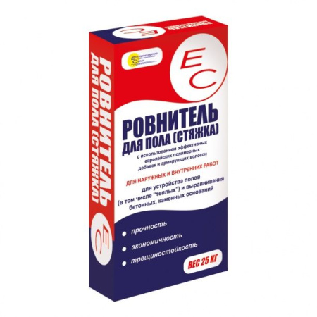 Смесь для пола ровнитель 25кг цемент стяжка ЕС