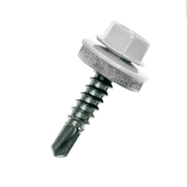 Саморез кровельный RAL9003 5,5х25 металл  50шт белый Daxmer