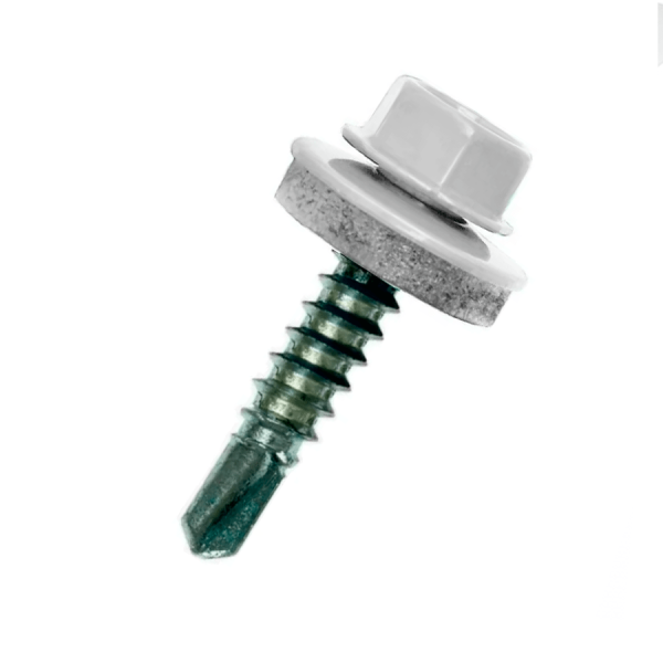Саморез кровельный RAL9003 5,5х19 металл  50шт белый Daxmer