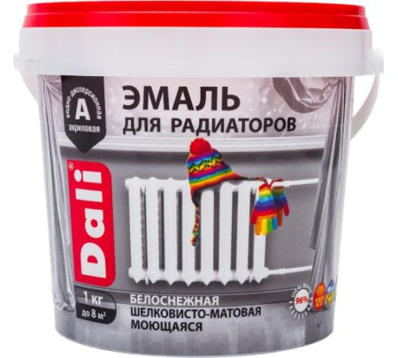 Эмаль для радиаторов акриловая 1,0кг мат. Dali(6)