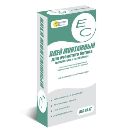 Клей для блока 25кг Монтажный ЕС